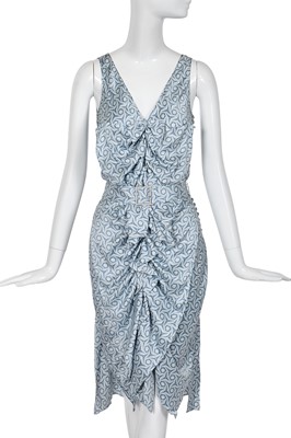 Lot 213 - A John Galliano printed silk dress, pre-collection 2003