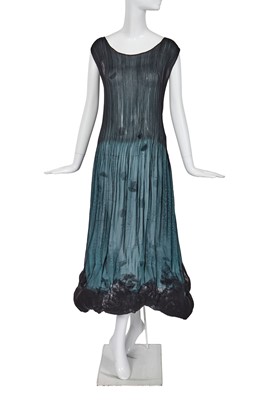 Lot 264 - An Issey Miyake by Naoki Takizawa blue pleated polyester evening dress, Spring-Summer 2001