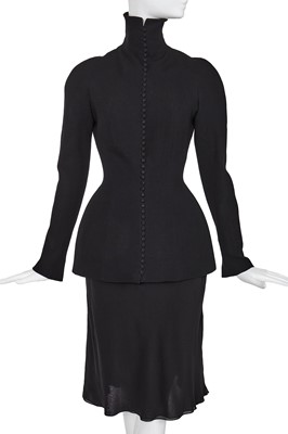 Lot 315 - A John Galliano black wool jacket, 'Cabaret' collection, Autumn-Winter 1998-99