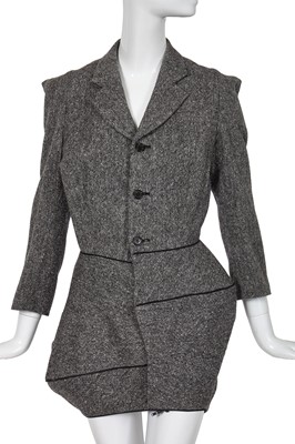 Lot 251 - A Junya Watanabe/Comme des Garçons transformable grey wool jacket, Autumn-Winter 1999-2000