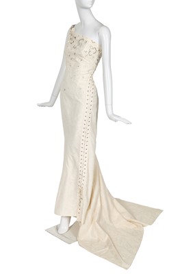 Lot 216 - A Christian Dior by John Galliano ivory lace gown, pre-collection 2003