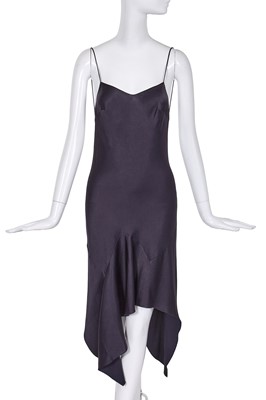 Lot 334 - A John Galliano black bias-cut satin dress, 'Suzie Sphinx' collection, Autumn-Winter 1997-98