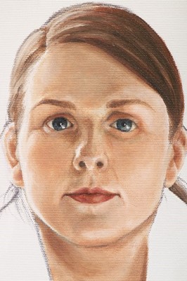Lot 35 - A portrait of Louise Wilson, oil on canvas...