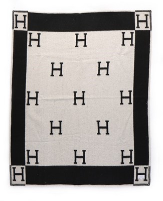 Lot 41 - Louise Wilson's pair of Hermès grey and black...