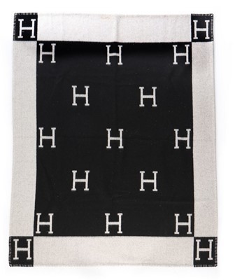 Lot 41 - Louise Wilson's pair of Hermès grey and black...