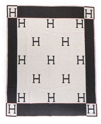 Lot 41 - Louise Wilson's pair of Hermès grey and black...