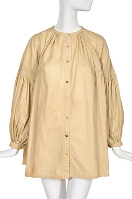 Lot 256 - A Comme des Garçons ecru cotton smock, circa 1982