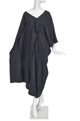 Lot 255 - A Comme des Garons dark grey linen dress, Lot 255 - A Comme des Garons dark grey linen dress,