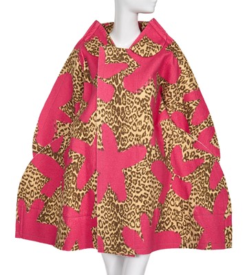 Lot 246 - A Comme des Garçons leopard print felt coat, ‘2 Dimensions’ collection, Autumn-Winter 2012-13