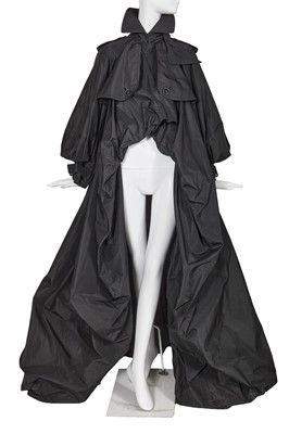 Lot 160 - A Jean Paul Gaultier haute couture black taffeta trench coat-gown, ‘Cutters’ collection, Spring-Summer 2001