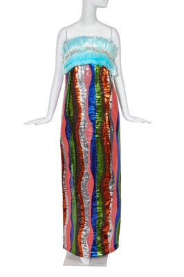Lot 77 - A Michael Halpern embellished evening dress, Autumn-Winter 2020-01