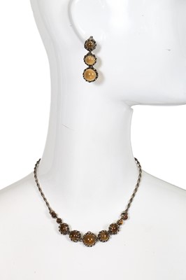 Lot 457 - A Christian Dior by Mitchel Maer jewelled demi parure, late 1950s