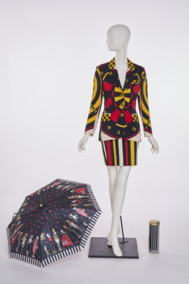 Lot 20 - A Moschino 'Dart Board' suit, probably 1990s