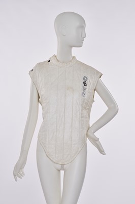Lot 41 - A Devo quilted Tyvek 'Action Vest' from the 'New Traditionalists' tour, 1981