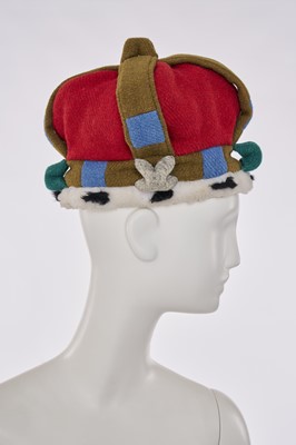 Lot 48 - A Vivienne Westwood wool and faux ermine crown, 'Harris Tweed' collection, Autumn-Winter 1987-88