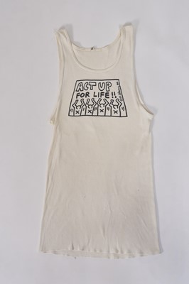 Lot 51 - A Keith Haring print ribbed cotton jersey vest, circa 1989