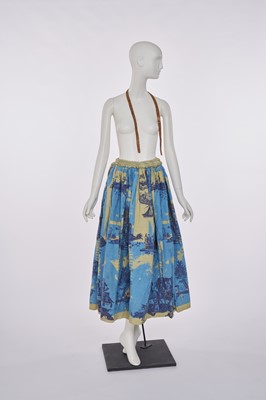 Lot 57 - A Westwood/McLaren printed calico skirt, 'Punkature'(Hobo)' collection, Spring-Summer 1983