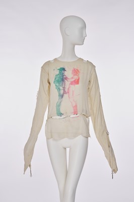 Lot 62 - A Westwood/McLaren Seditionaries dancing cowboys print muslin shirt, circa 1977