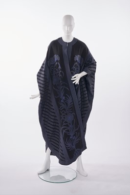 Lot 79 - A John Bates black wool djellaba, 1976