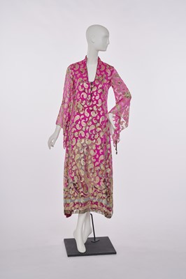 Lot 84 - A Thea Porter chiffon and lamé jillayeh, circa 1968