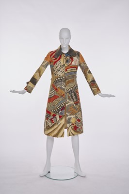 Lot 96 - Kaisik Wong's own printed and painted cotton 'chemise blanche', 1970s