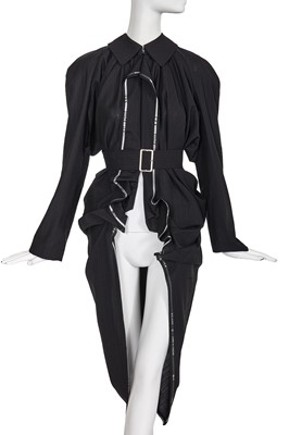 Lot 247 - A Comme des Garçons pinstriped wool coat, 'Lost Empires' collection, Spring-Summer 2006
