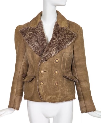 Lot 367 - A Westwood/McLaren sheepskin 'Chico' jacket, 'Nostalgia of Mud (Buffalo)' collection, Autumn-Winter 1982-83
