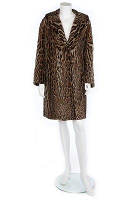 Lot 8 - A Brahams of Norwich ocelot coat, 1950s,...