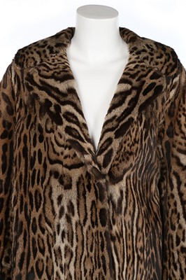 Lot 8 - A Brahams of Norwich ocelot coat, 1950s,...