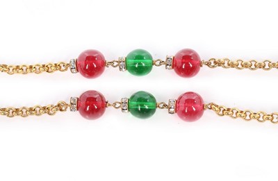 Lot 49 - A Chanel sautoir, probably Gripoix, 1993,...