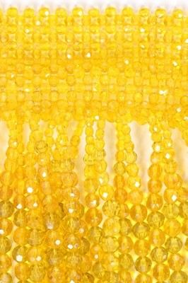 Lot 50 - A Coppola e Toppo yellow beaded choker...