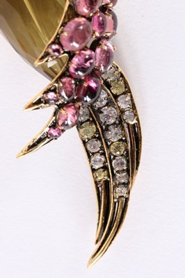 Lot 45 - A fine Iradj Moini exotic bird brooch, 1990s,...