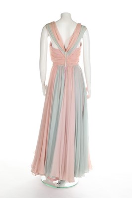 Lot 133 - A Germaine Lecomte couture pink and blue...