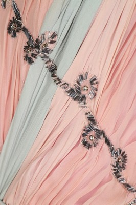 Lot 133 - A Germaine Lecomte couture pink and blue...