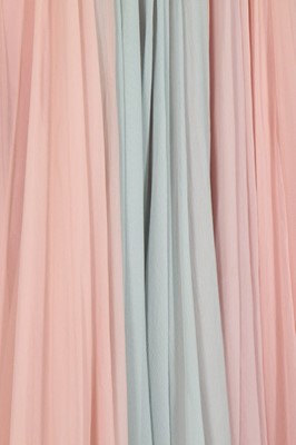 Lot 133 - A Germaine Lecomte couture pink and blue...