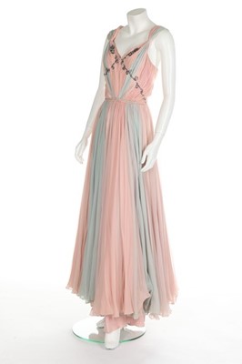 Lot 133 - A Germaine Lecomte couture pink and blue...