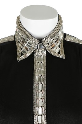 Lot 154 - A Chloé black jersey evening dress, 1983,...
