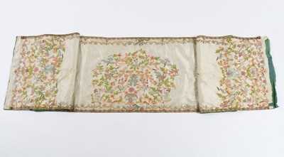 Lot 189 - An interesting group of embroideries, brocade...