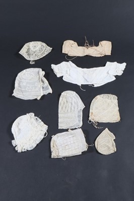 Lot 398 - Baby dresses and accessories, 1800-30,...