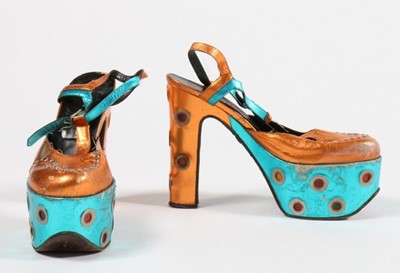 Lot 324 - Three pairs of Terry de Havilland shoes, 1970s,...