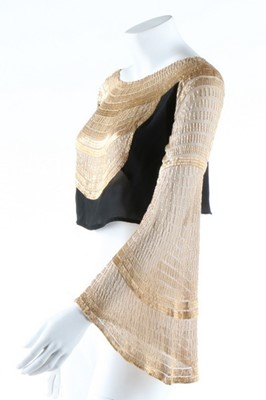Lot 302 - An Egyptian-inspired beaded evening bodice,...
