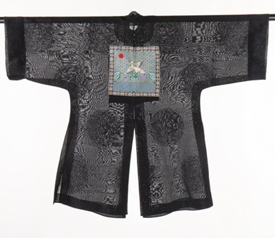 Lot 496 - A summer gauze surcoat with civil rank badge,...
