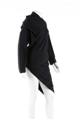 Lot 357 - An Issey Miyake navy wool trapezoid...