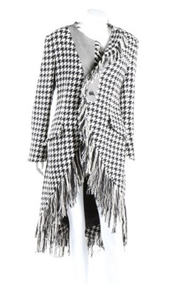 Lot 363 - A Yohji Yamamoto hound's tooth checked coat,...