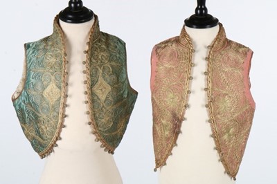Lot 447 - Three embroidered boy's waistcoats, Ottoman,...
