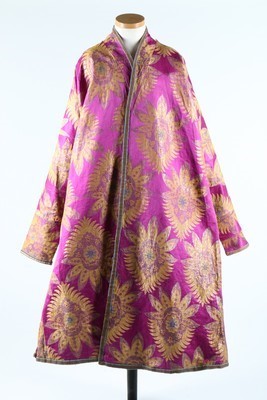 Lot 449 - A good brocaded satin man's chapan of Russian...