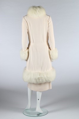 Lot 170 - A Cazaubon/Dudel for Chanel couture ivory silk...