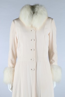 Lot 170 - A Cazaubon/Dudel for Chanel couture ivory silk...