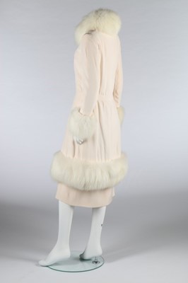 Lot 170 - A Cazaubon/Dudel for Chanel couture ivory silk...